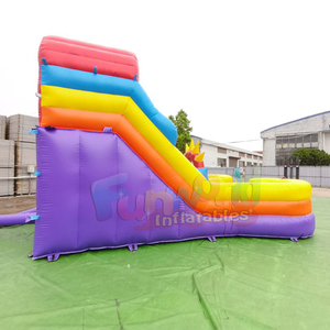 Dual lane toboggan aquatique gonflable outdoor backyard commercial wet bounce <b>house</b> <b>inflatable</b> water slide for kids - Product Image 3