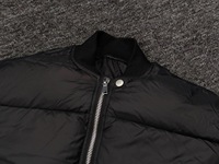 Veste d'hiver personnalisée à bulles d'air pour hommes, manteau en duvet d'oie unie noire, veste en duvet de canard pour hommes