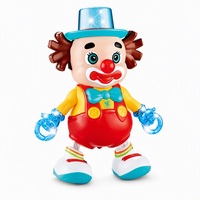 Jouet Clown Dansant Écologique Non Toxique en Plastique avec Musique et Lumières, Jeu Interactif pour Enfants de 2 à 4 Ans