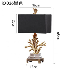 Nordic Hotel Bedroom <b>Bedside</b> <b>Table</b> Lamp Decorate Resin USB Lighting Coral <b>Table</b> Lamp - Product Image 1