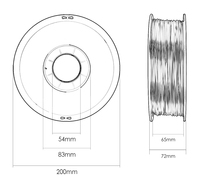 Filament PLA pour imprimante 3D Antinsky OEM 1,75 mm/2,85 mm de haute qualité, lisse et imprimé, 1 kg/rouleau, vente chaude, fabrication directe en usine