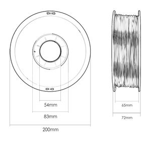OEM เส้นพลาสติก PLA สำหรับเครื่องพิมพ์ 3 มิติ ขนาด 1.75 มม. 2.85 มม. คุณภาพสูง พิมพ์เรียบเนียน ขายดี ผลิตจากโรงงานโดยตรง - Product Image 4