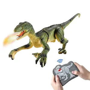 2.4G Realistic Electric Walking Lighting Sound Spray Dinosaur RC Toy Remote Control Dinosaur Raptor