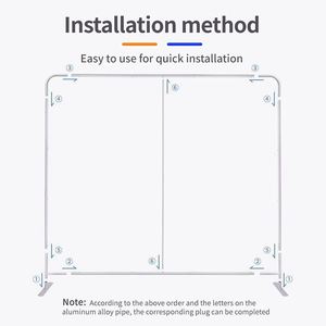 10ft 20ft Portable Custom Tradeshow Display Booth <b>Stand</b> <b>Backdrop</b> Banner with Tension Fabric UV Resistant & Durable for Events - Product Image 4