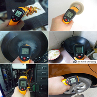 Thermomètre Infrarouge Numérique Industriel GM300 de Haute Précision OEM/ODM, pour Surfaces d'Objets en Plastique, avec Écran LCD