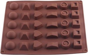 30 Cavity 5 Different Shape Silicon Resin <b>Mold</b> Silicone Ice Cube Tray Chocolate & Candy <b>Mold</b> <b>Cake</b> Tools - Product Image 3