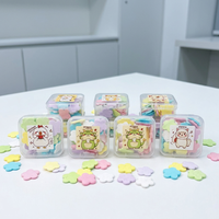 Feuilles de savon portables Petal Travel en amidon d'acier inoxydable transparent jetables 6 couleurs pour le rajeunissement de la peau et le lavage des mains