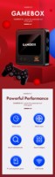 Console de jeu rétro 4K HD pour TV, Android 9.1, Magic G10 Game Box Stick, 32 Go/64 Go/128 Go, sans fil 2,4 GHz, jeux multijoueurs