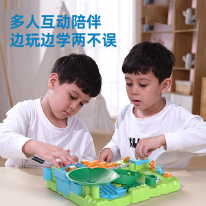 Jeu de labyrinthe 3D Montessori pour enfants, défi logique éducatif, aventure dans la jungle avec billes, jouet puzzle - Product Image 5
