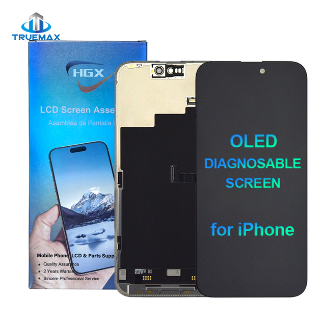 Diagnosable Screen Soft OLED Display Diagnostic Mobile Phone Lcd Screens Wholesale for iPhone 12 13 14 15 Plus 16 Pro Max 16e