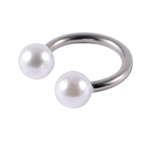 Bijoux de <span class=keywords><strong>piercing</strong></span> en acier inoxydable : Anneau de nez, Clous d'oreilles argentés, <span class=keywords><strong>Piercing</strong></span> labret, <span class=keywords><strong>Piercing</strong></span> <span class=keywords><strong>perle</strong></span> blanche, Petits clous d'oreilles à dos plat - Product Image 5