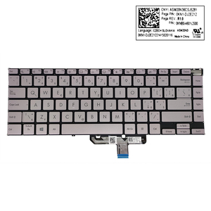 CS zech backlit คีย์บอร์ดสำหรับ <span class=keywords><strong>Asus</strong></span> <span class=keywords><strong>Zenbook</strong></span> 14X UN5401 UX5401 UX5401Z UX5400 UX5400Z คีย์บอร์ด0KNB0-4601CS00 <span class=keywords><strong>UX5400EA</strong></span> ใหม่ - Product Image 1
