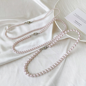 Smillon Manta Rose Purple Pearl Necklace A Grade U Shape Daily Wear Elegant Collarbone Chain - Product Image 1