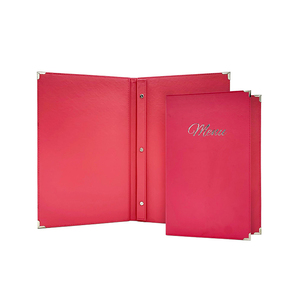 Menu de restaurant en gros à couverture rigide, porte-menu double page à spirale, couverture de menu de restaurant - Product Image 2