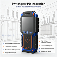 Detector de descargas parciales portátil multimodo, probador de descargas parciales integrado, reconocimiento inteligente de defectos, generación de informes con un solo clic