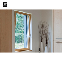 Ventanas Oscilobatientes con Marco de Madera para Viviendas, Ventanas de Aluminio con Rotura de Puente Térmico y Doble o Triple Acristalamiento, NFRC