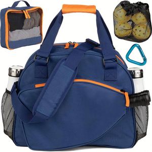Bolsa de Pickleball Portátil de Gran Capacidad (40-50L), Impermeable, de Nailon con Protección Térmica, Bolsillos para Palas, Zapatos y Accesorios - Product Image 1