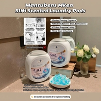 Perles de lessive 5 en 1 concentrées, pack familial, vente en gros, perles de lessive aromathérapeutiques