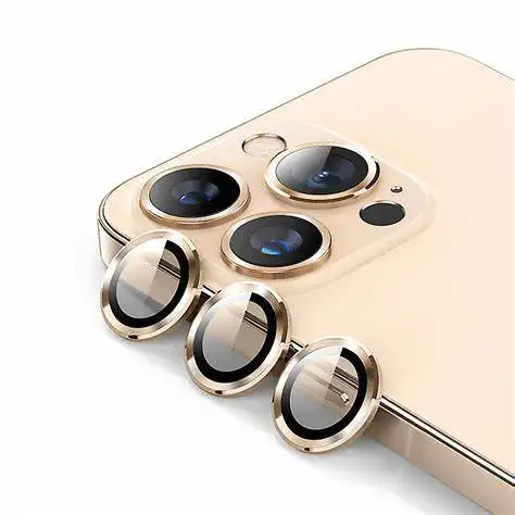 Cincin Pelindung Berlian Lensa Full Cover 3D, Cincin Pelindung Berlian Kaca Tempered, Cincin Tunggal Selimut untuk Iphone 11 12 13