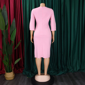 Europäisches und amerikanisches Büro kleid Plus Size Work Wear Formelles Business Office-Kleid für Damen - Product Image 6