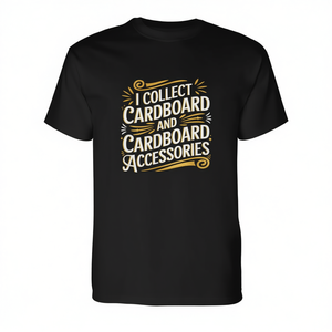 T-shirt a maniche lunghe I Collect Cardboard And Cardboard Accessories, girocollo unisex per adulti, stampa serigrafica - Product Image 3