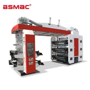 Full Automatic Flexographic Printing Machine 6 Colors High Speed Flexo Printing Machine