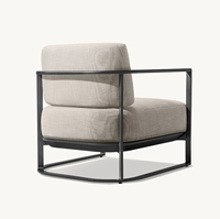 Sofá de aluminio recién llegado de MÁLAGA, conjunto de muebles de exterior, muebles de jardín de Metal de lujo contemporáneo, sillón de gama alta