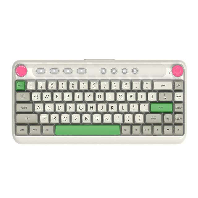 AJAZZ B21 68-key PBT Keycap Cherry Switch Ergonomic BT5.0 4000mAh Single Light Wired Wireless Mechanical Keyboard
