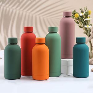 Small Mouth Large Capacity Vacuum Insulated <b>Thermos</b> <b>Bottle</b> Stainless Steel Outdoor Sports Travel Water Cup Cold Drink - Product Image 1