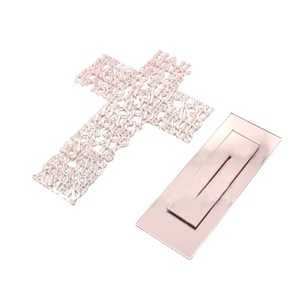 Ornement de bureau 21CM Or Argent Or Rose Imprimé Cadeau de Baptême Décoration de Bureau - Product Image 4