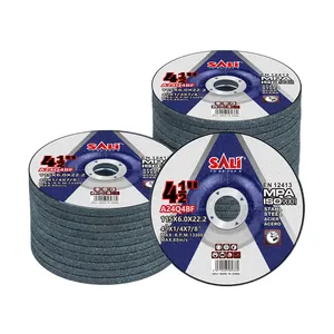 115x6.0*22.2 mét kim loại chán nản trung tâm cắt mài bánh xe 4.5inch phẳng công cụ mài mòn đĩa OEM/ODM/OBM hiệu quả cao - Product Image 1