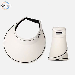 Bán Sỉ Biểu Tượng Tùy Chỉnh Sun Visors Cap Có Thể Gập Lại Lớn Rộng Brim Rỗng Top <span class=keywords><strong>Hat</strong></span> Cho Unisex Mặt Trời Bảo Vệ Và Hoạt Động Ngoài Trời - Product Image 1