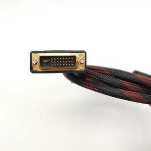 Câble adaptateur HDMI vers DVI, 1.5m, acier plaqué cuivre, rouge, noir, pour téléviseur, moniteur d'ordinateur, carte graphique - Product Image 2