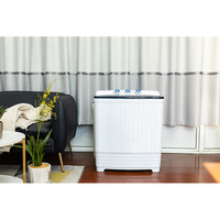 6.8KG Overhead Semi-automatic Double Bucket Washing Machine, Household Semi-automatic Washing Machine