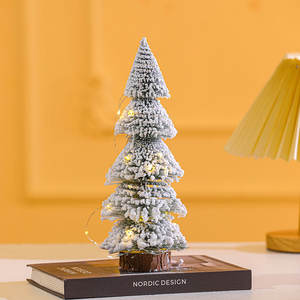 Mini torre de árbol de Navidad, decoración de mesa de cedro de PVC con agujas de <span class=keywords><strong>pino</strong></span> blanco <span class=keywords><strong>para</strong></span> escaparates y regalos (venta al por mayor disponible) - Product Image 6