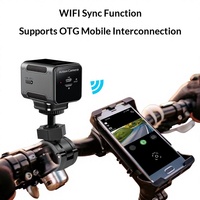 Outdoor 1080P HD Bildschirmlose Motorrad-/Fahrradhelm-Montierte Wasserdichte Dashcam mit WLAN Sportkamera TF-Karte