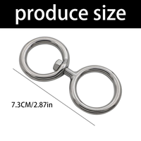 Anneau de connexion rotatif en forme de 8 en acier inoxydable 304 pour matériel de rigging