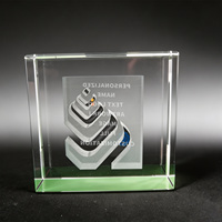 Neelpure 178042 Trofeo de Cristal K9 Transparente Rectangular Personalizado con Grabado Láser DIY