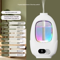 Diffuseur d'huiles essentielles intelligent sans eau avec minuterie d'arrêt automatique, 60 ml, humidificateur ultrasonique à brume froide pour la maison, 9 niveaux de brume, mini diffuseur d'arômes