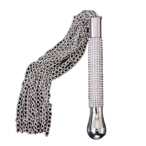 Originele fabrieksdirecte verkoop sekszweep BDSM-spanking zweep seksueel speeltje leren paddle met diamant seksspeeltjes voor volwassen koppels - Product Image 5