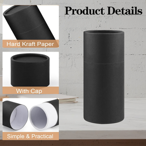 Latas de té biodegradables de alta calidad impresas personalizadas caja de tubo de regalo embalaje a granel té comida cilindro papel cartón tubo de papel - Product Image 4