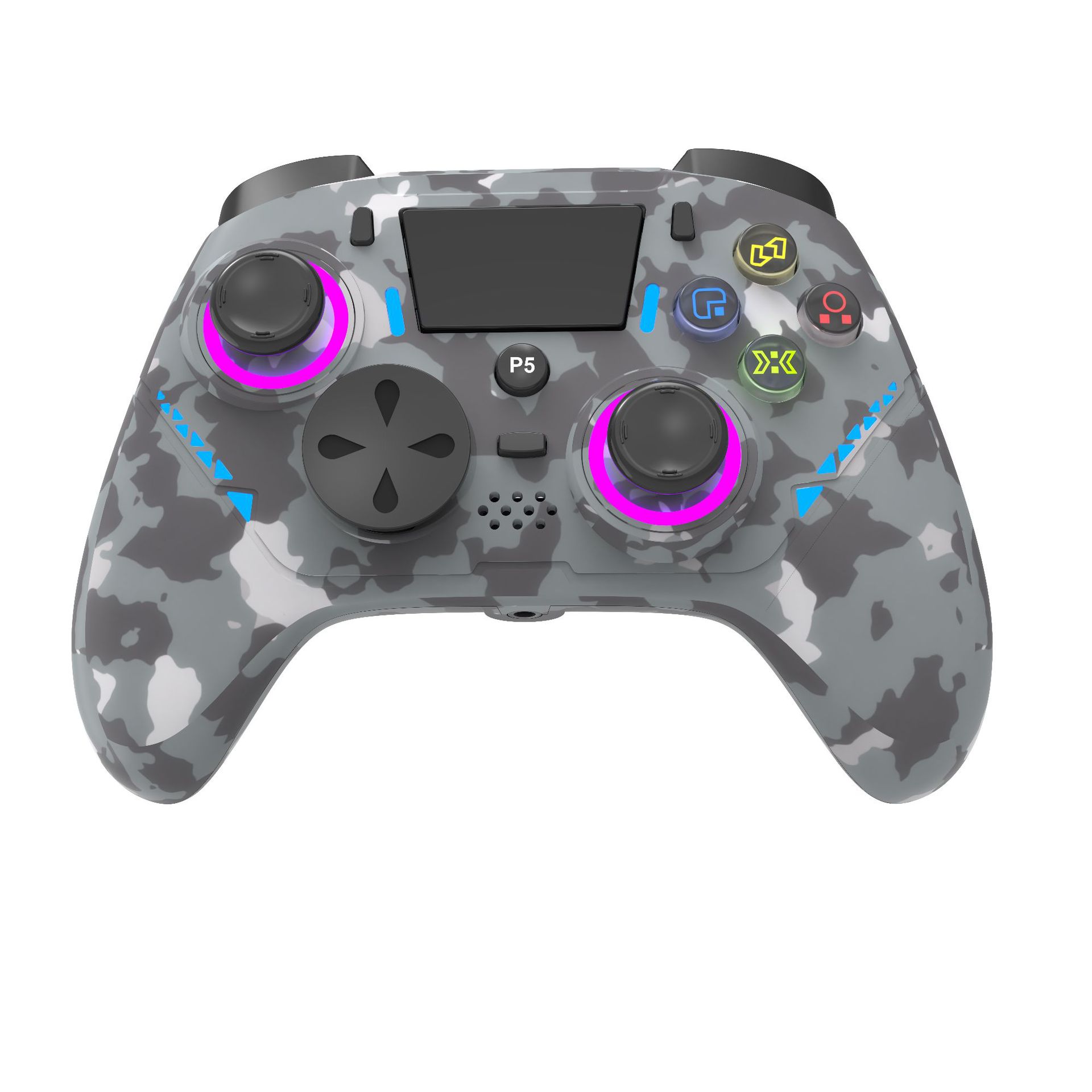 Lumières camouflage gris-rgb