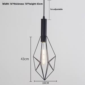 Lámpara Colgante LED Negra de Hierro Forjado Estilo Retro Americano, Diseño Creativo de Tres Cabezas Combinadas Tipo Três Mosqueteiros para Bar - Product Image 5