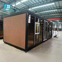 Maison conteneur préfabriquée en acier portable et personnalisable de 20 pieds ou 40 pieds, avec salle de bain et cuisine, pour bureau, domicile, villa, hôtel, boutique