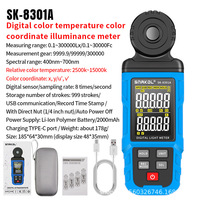 Compteur d'éclairement de lampe de stérilisation par rayonnement UV de haute précision pour instrument de test pour la détection de lumière du soleil UVA UVB UVC
