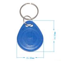 Badge RFID ABS à puce LF 125KHz TK4100 EM4200 EM4305, porte-clés, prix usine