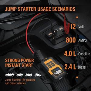 Démarreur de <span class=keywords><strong>voiture</strong></span> OJ2 800A Peak avec support de diagnostic OBD, booster de batterie 12V pour moteurs essence 4.0L et diesel 2.4L - Product Image 2