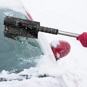 Nhôm Xử Lý Kính Chắn Gió Ice Scraper Tuyết Bàn Chải Có Thể Gập Lại Ice Scraper - Product Image 4