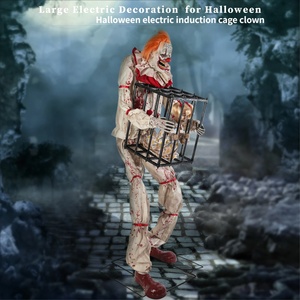 Joker <span class=keywords><strong>Animado</strong></span> Oscilante, Accesorio <span class=keywords><strong>de</strong></span> Halloween, Jaula Luminosa Eléctrica Grande, Decoración <span class=keywords><strong>de</strong></span> Terror para Festival <span class=keywords><strong>de</strong></span> Fantasmas - Product Image 2