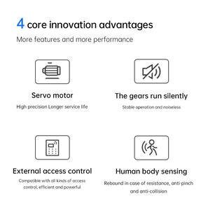 Operador de Puerta Batiente Industrial sin Escobillas con Brazo Curvo, Montaje Lateral, Apertura de 90 Grados, DC24 - Product Image 5